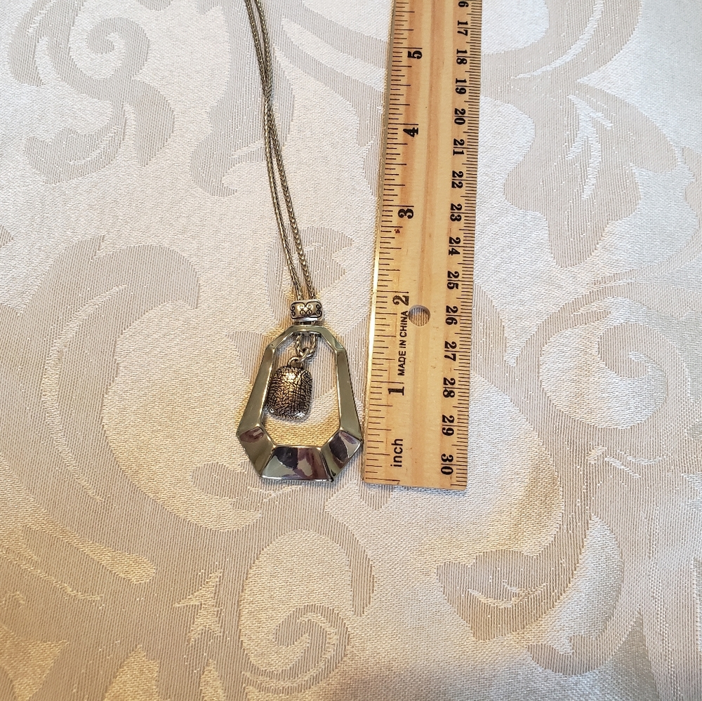 Brighton silver tone necklace with pendant - Picture 3 of 5